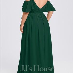 JJs House Emerald Backless Gown